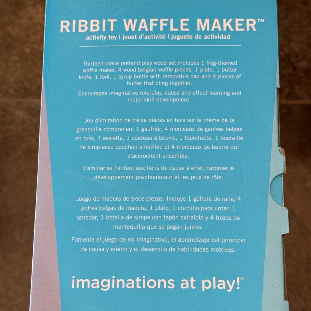 Manhattan Toy Ribbit Waffle Maker Wooden Cooking Set - Picture 9 of 9